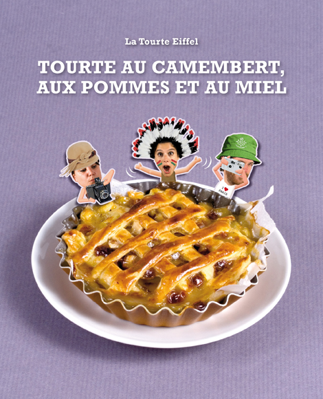 Tourte pommes camenbert miel