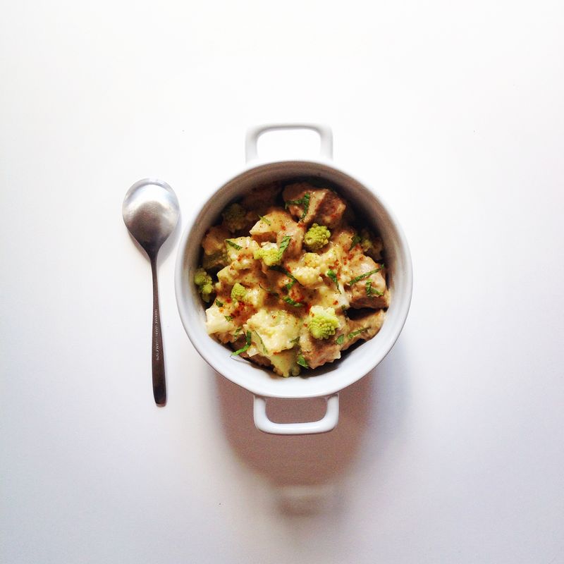 Cocotte-veau-lait-coco-chou-romanesco